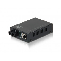LevelOne FVT-2401 verkon mediamuunnin 100 Mbit s 1310 nm Yksittäistila Musta