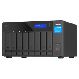 QNAP TVS-h874 NAS Tower Ethernet LAN Musta