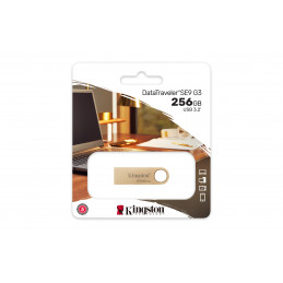 Kingston Technology DataTraveler SE9 G3 USB-muisti 256 GB USB A-tyyppi 3.2 Gen 1 (3.1 Gen 1) Kulta