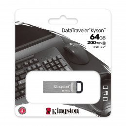 Kingston Technology DataTraveler Kyson USB-muisti 64 GB USB A-tyyppi 3.2 Gen 1 (3.1 Gen 1) Hopea