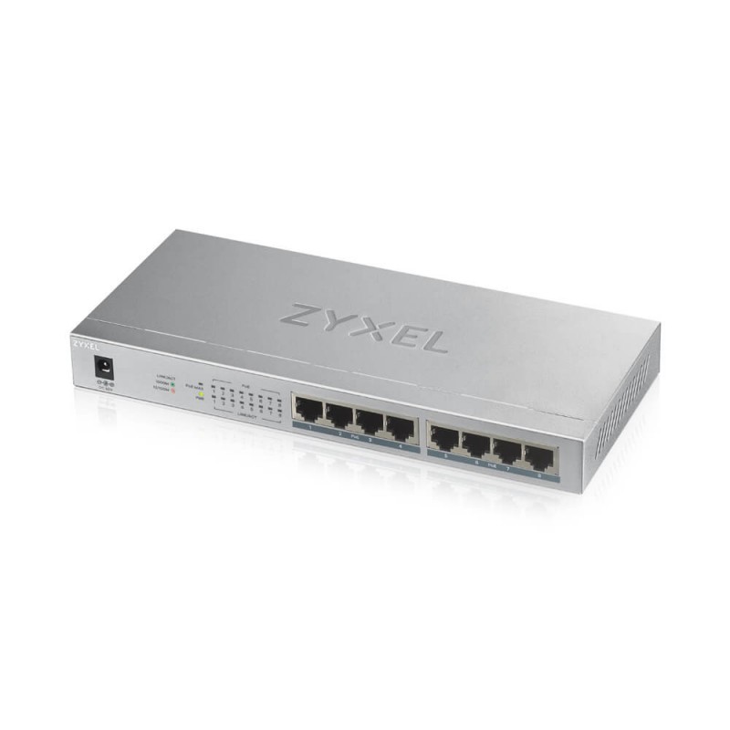 Zyxel GS1008HP Hallitsematon Gigabit Ethernet (10 100 1000) Power over Ethernet -tuki Harmaa Zyxel GS1008HP Hallitsematon Gigabit Ethernet (10 100 1000) Power over Ethernet -tuki Harmaa