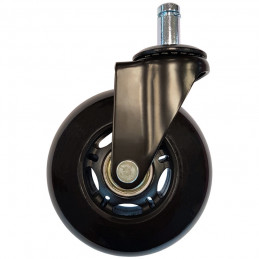 LC-Power LC-CASTERS-7BB-SPEED toimisto- & tietokonetuolin osa Musta Muovi, Kumi Kääntyvät pyörät